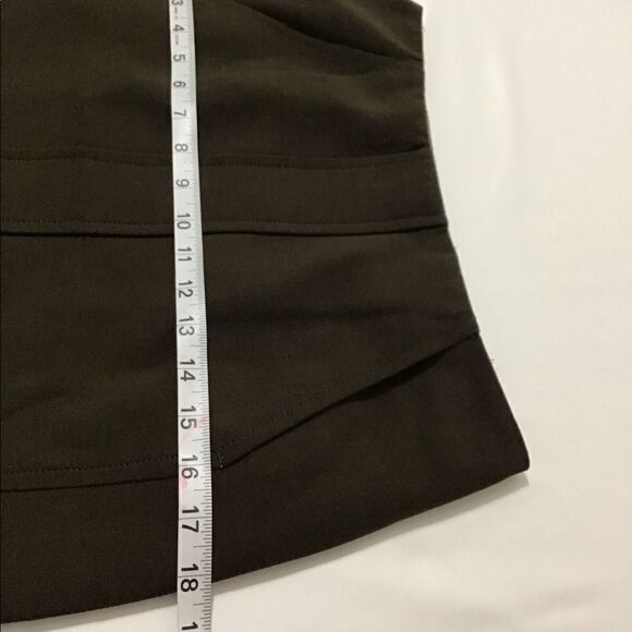ASPESI Brown A-Line Midi Skirt  Size 42 - Picture 8 of 16